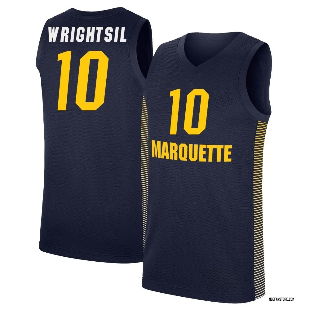 Custom College Basketball Jerseys Marquette Golden Eagles Jersey Name and Number NIL Pick-A-Player Blue